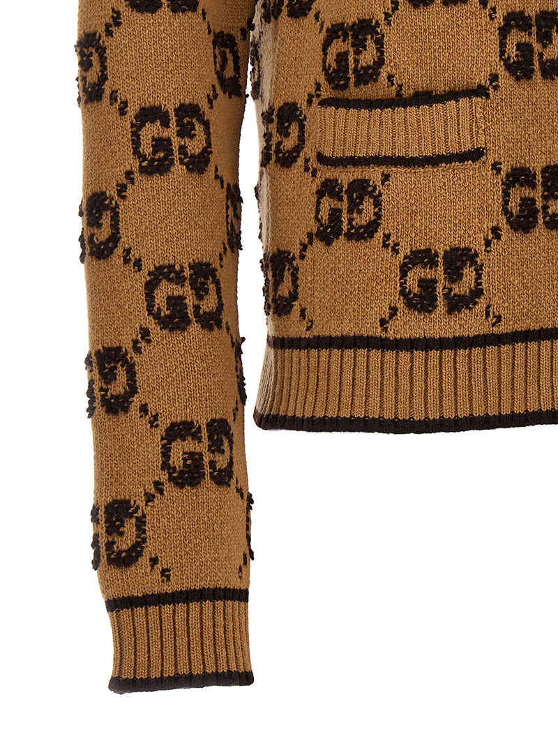 Gucci Beige Wool Cardigan