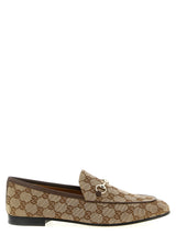 Gucci Jordaan Beige Slip-On Loafers for Women
