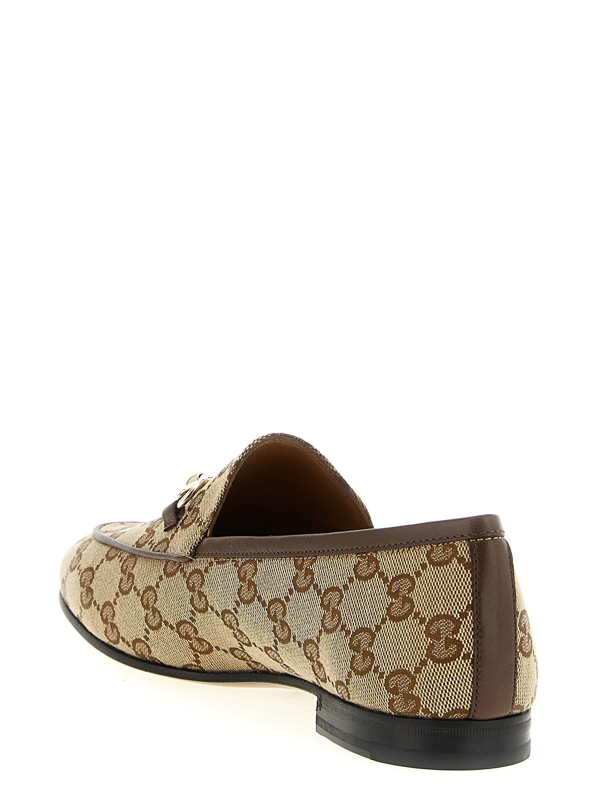 Gucci Jordaan Beige Slip-On Loafers for Women