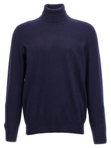 Cardigan Brunello Cucinelli bleu en cachemire