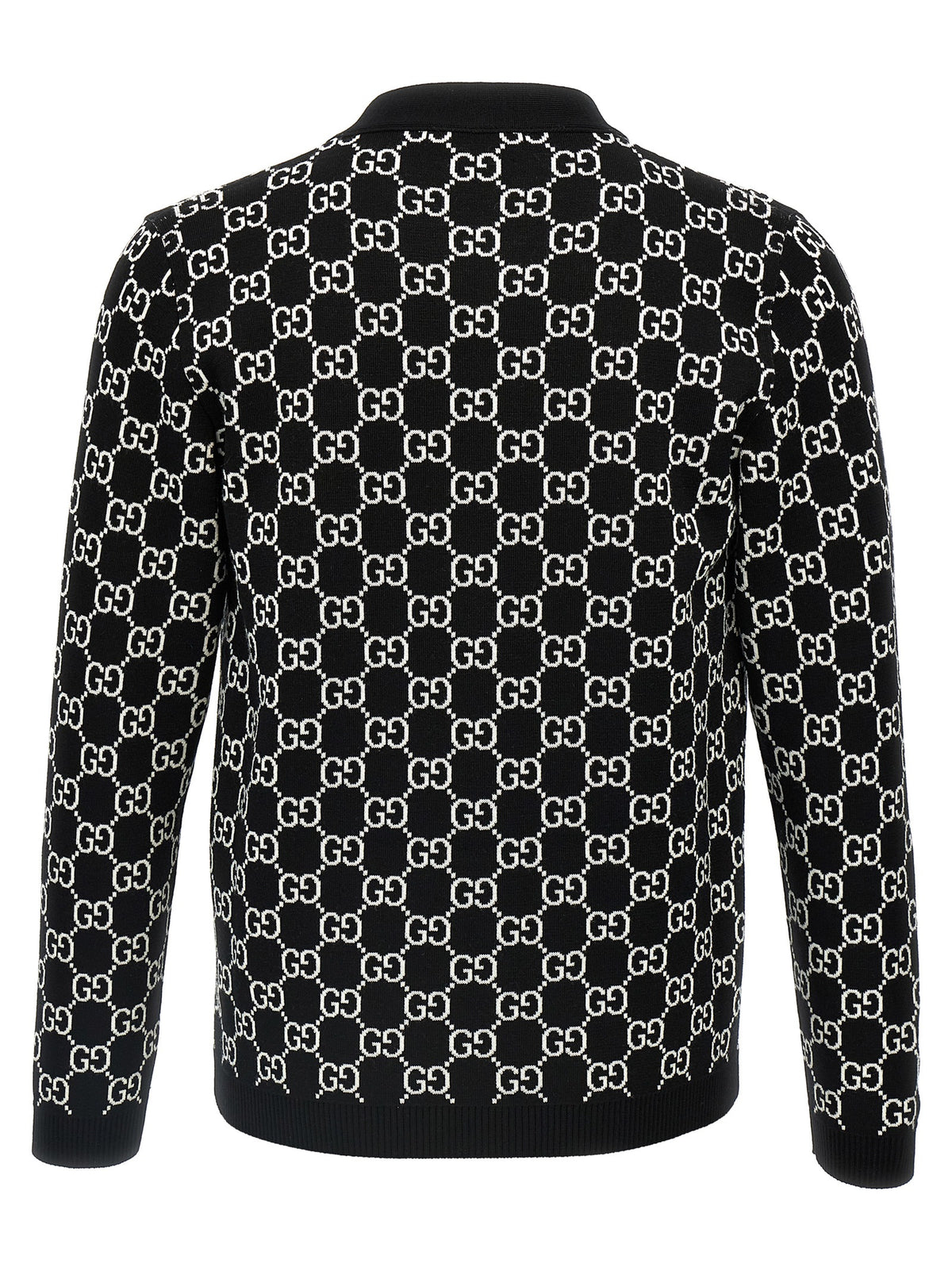 Cardigan bicolore en laine Gucci