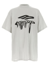 T-shirt Balenciaga en coton blanc