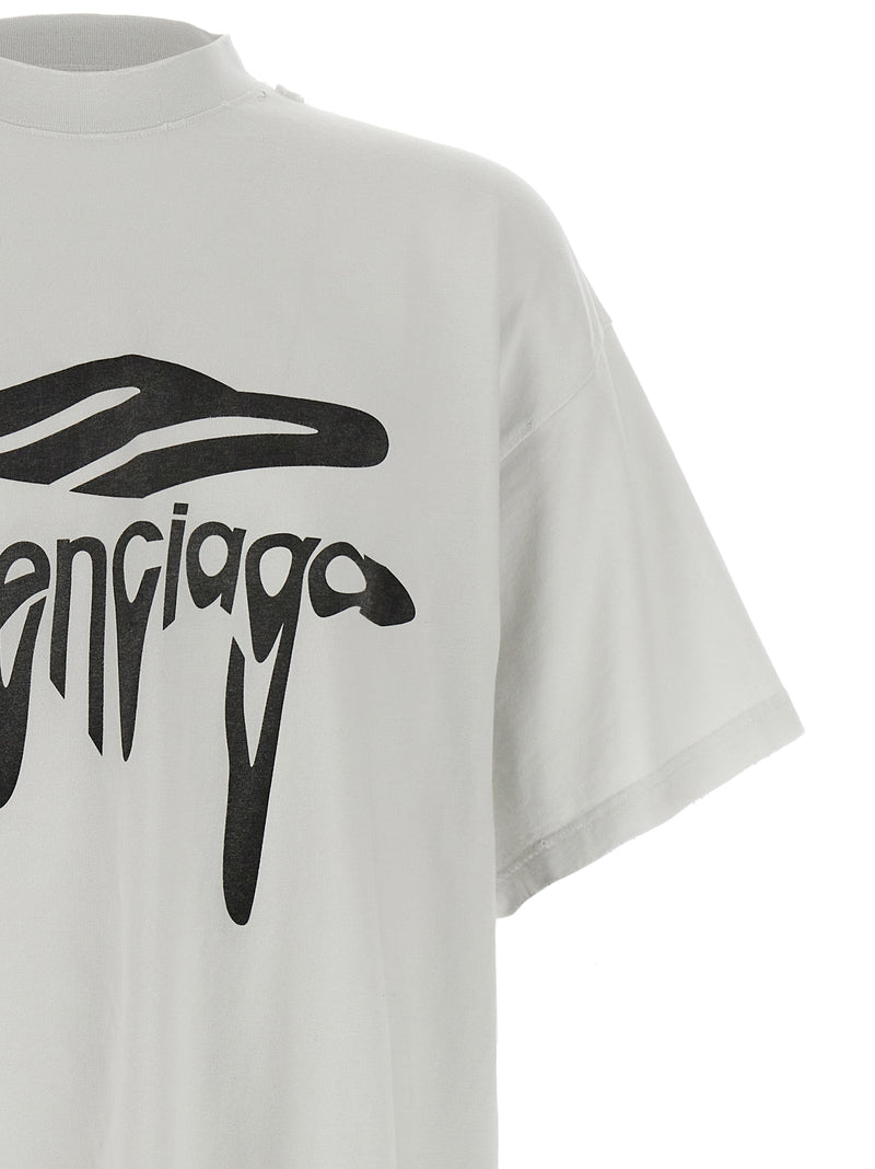 T-shirt Balenciaga en coton blanc