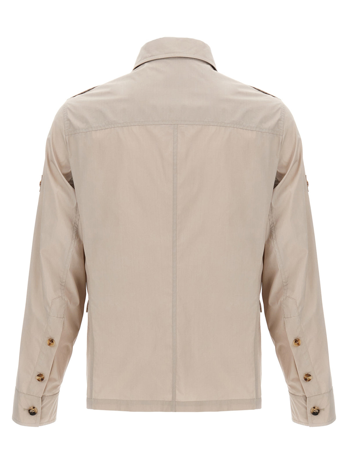 Veste longue Brunello Cucinelli en coton beige