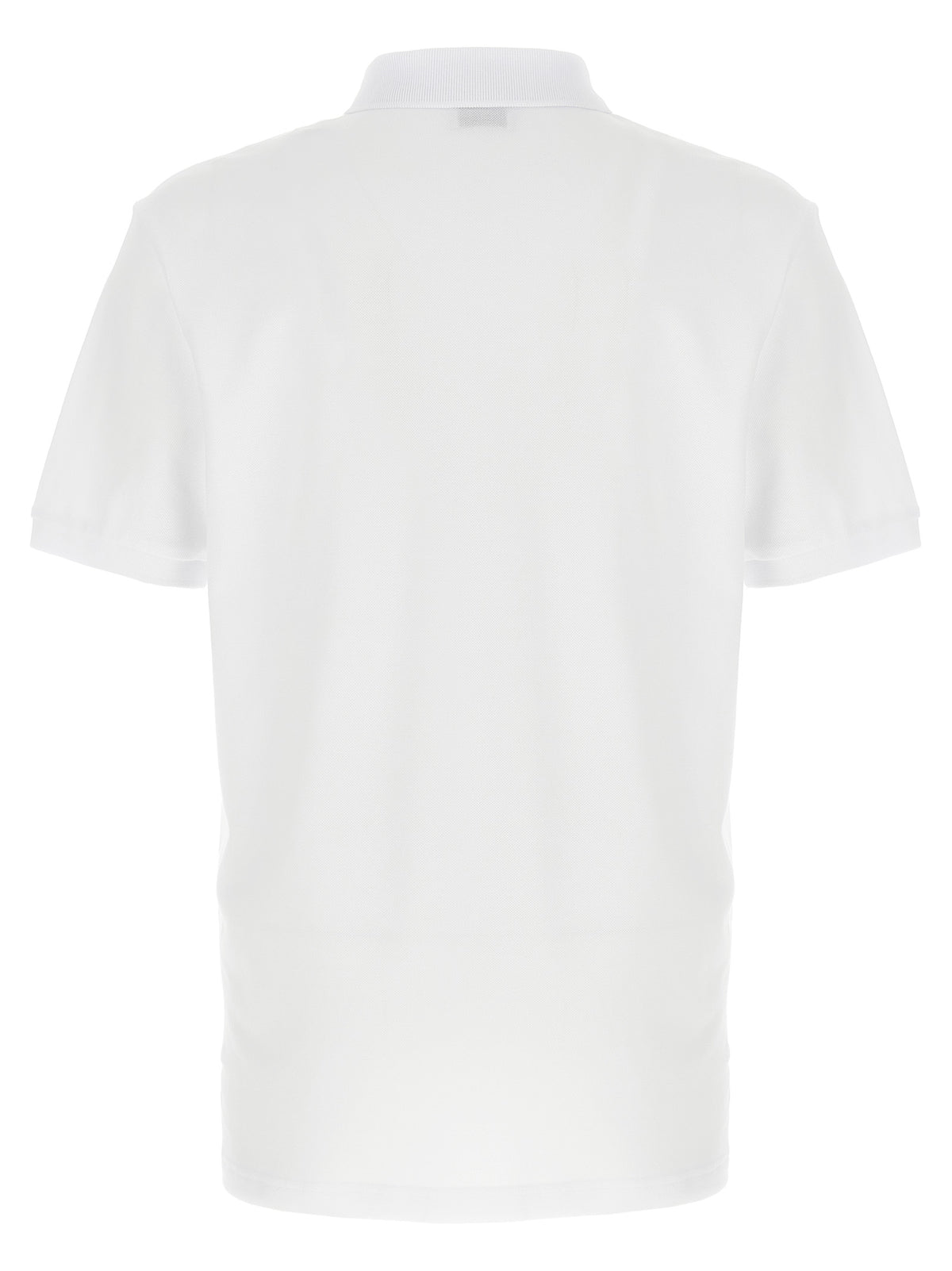 Moschino White Piqué Cotton Polo Shirt for Men