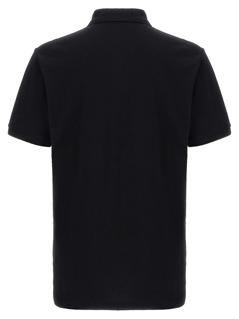 Polo Moschino en coton noir