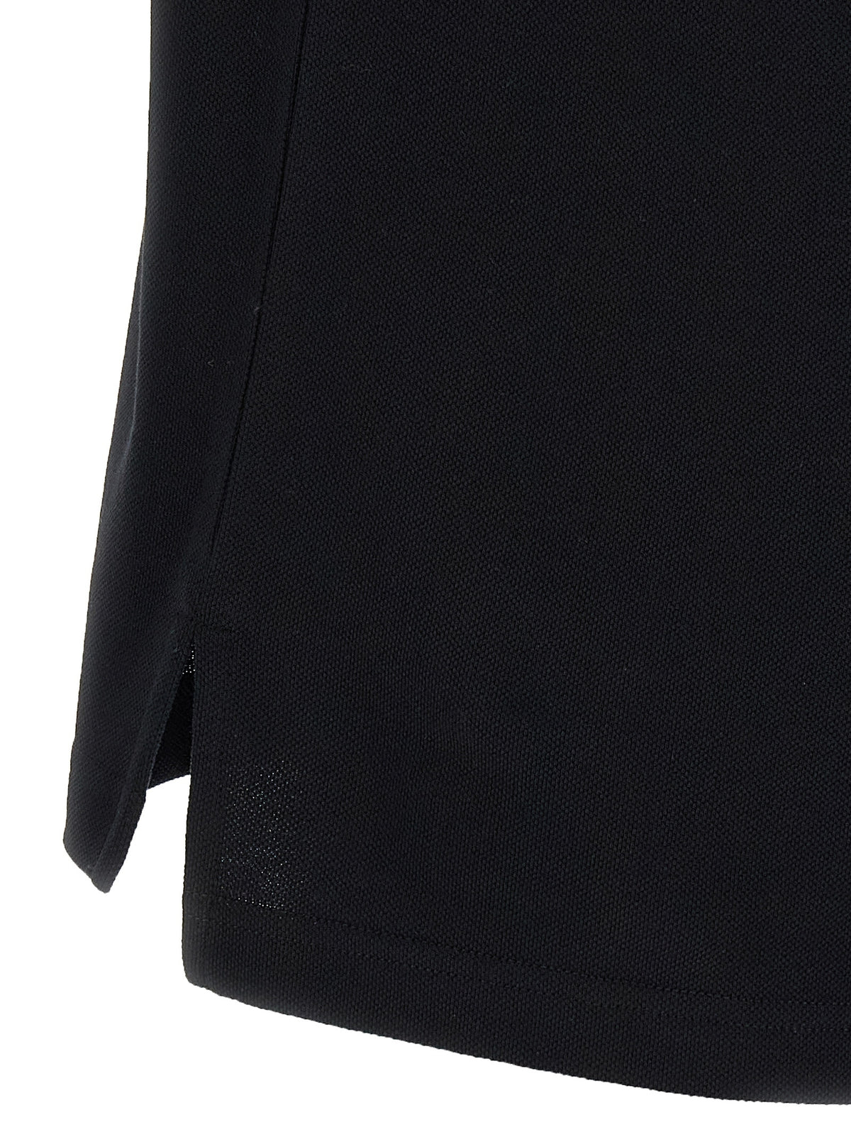Polo Moschino en coton noir