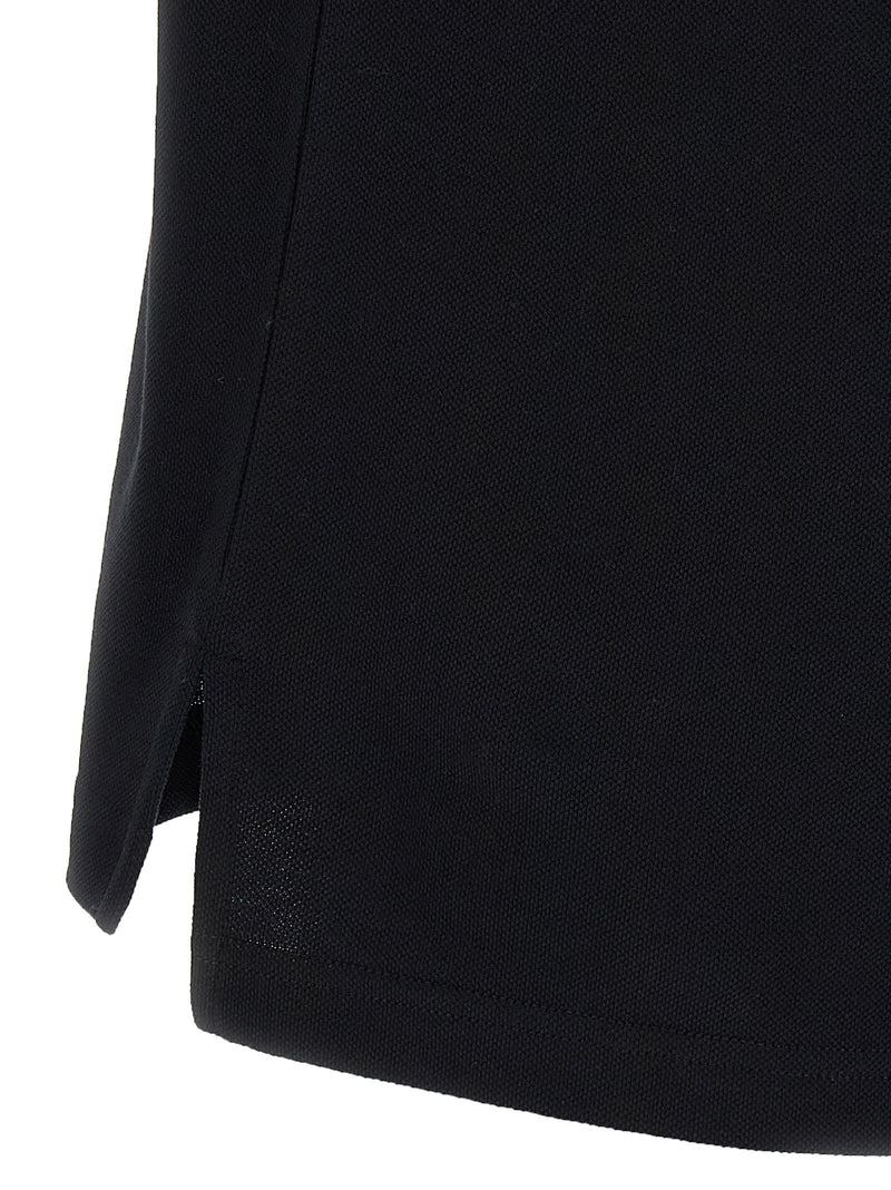 Polo Moschino en coton noir