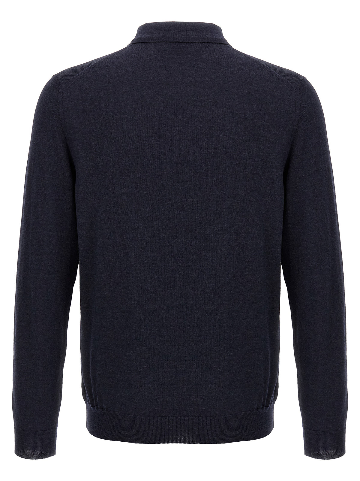 ZANONE Blue Virgin Wool Polo Shirt