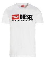 T-shirt blanc en coton Diesel