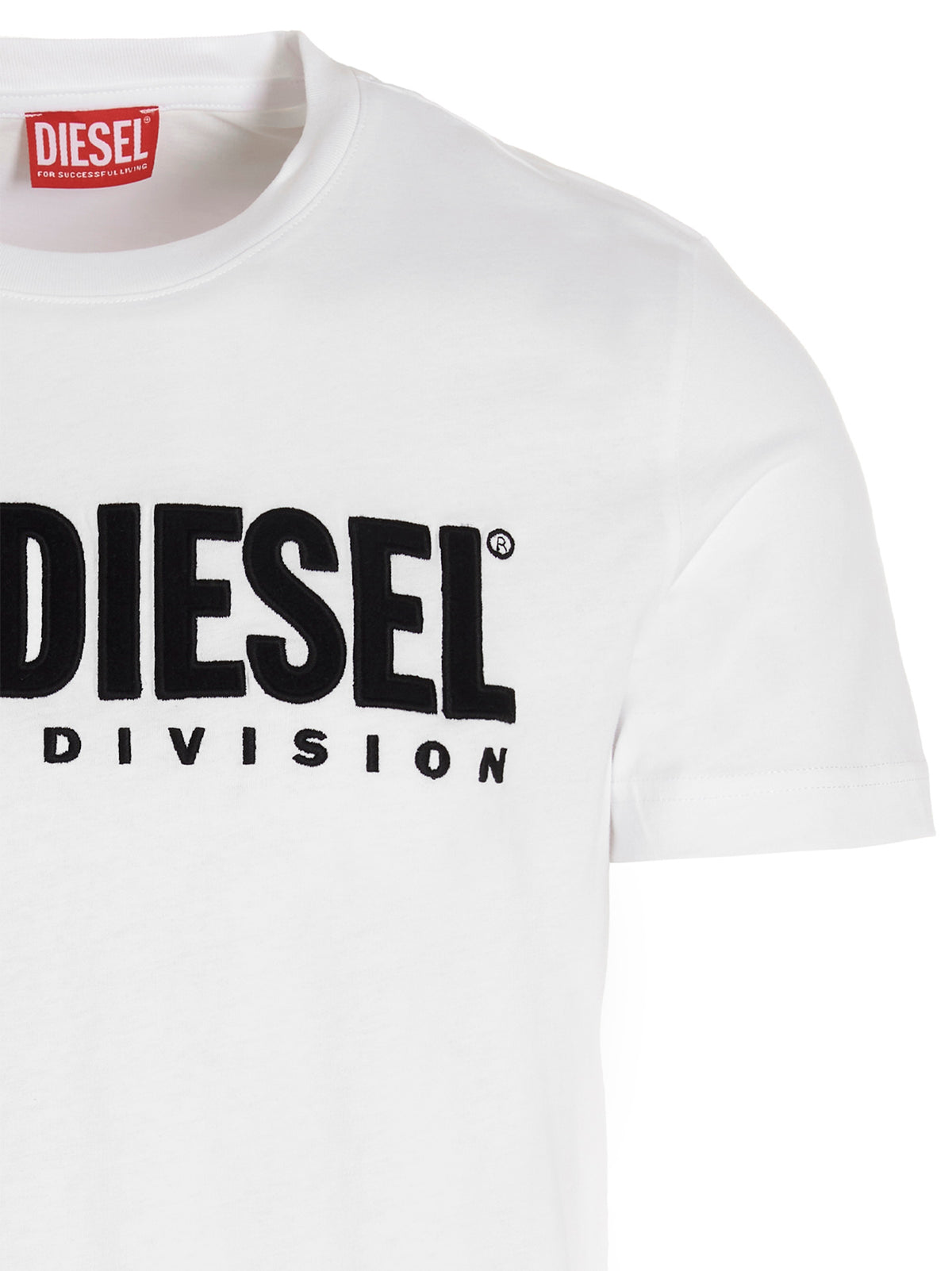 T-shirt blanc en coton Diesel
