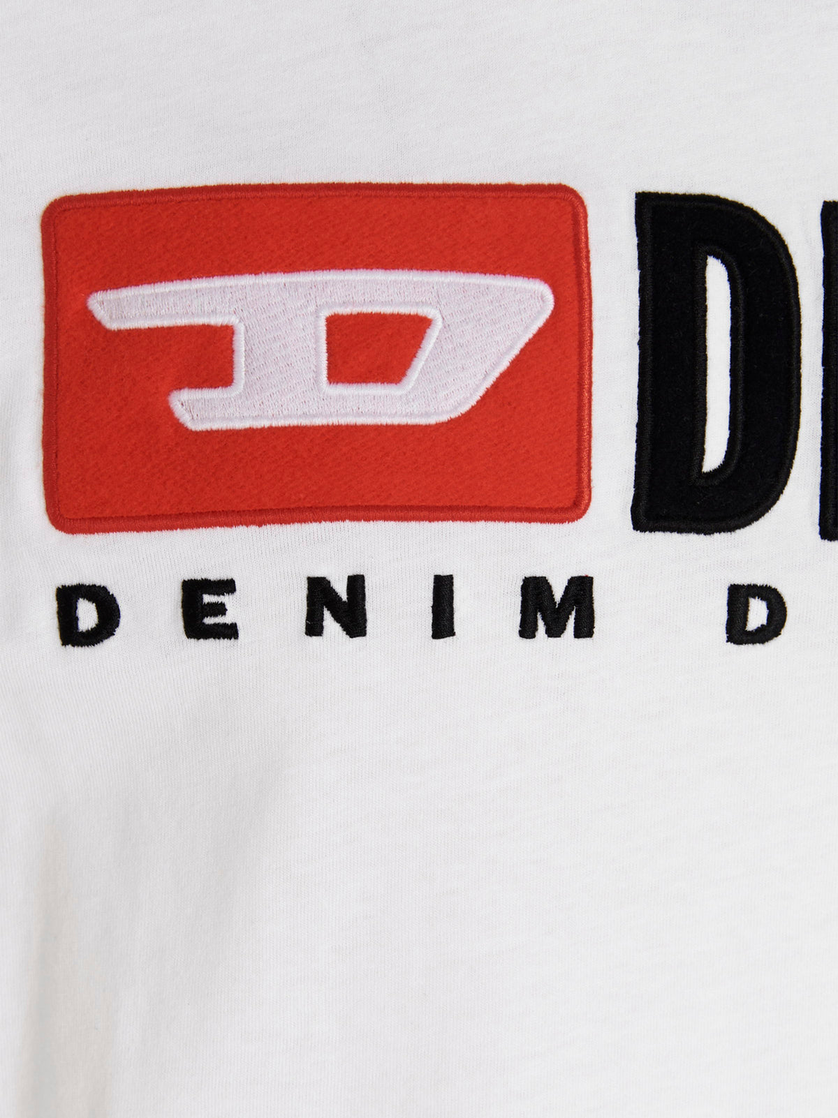T-shirt blanc en coton Diesel