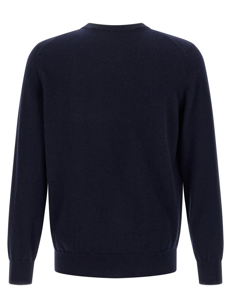 Cardigan Brunello Cucinelli bleu en cachemire