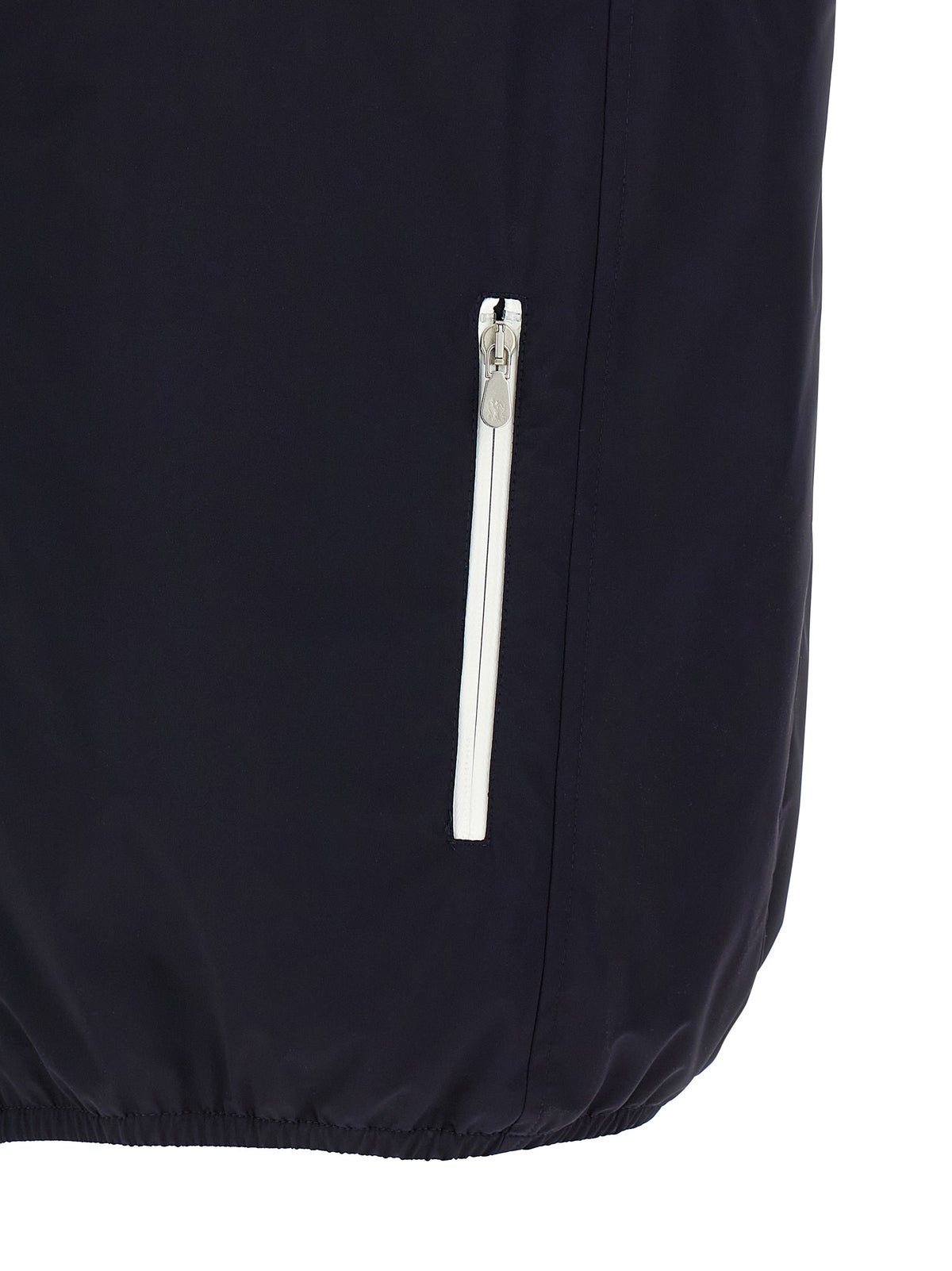 Veste sans manches en polyamide bleu Brunello Cucinelli