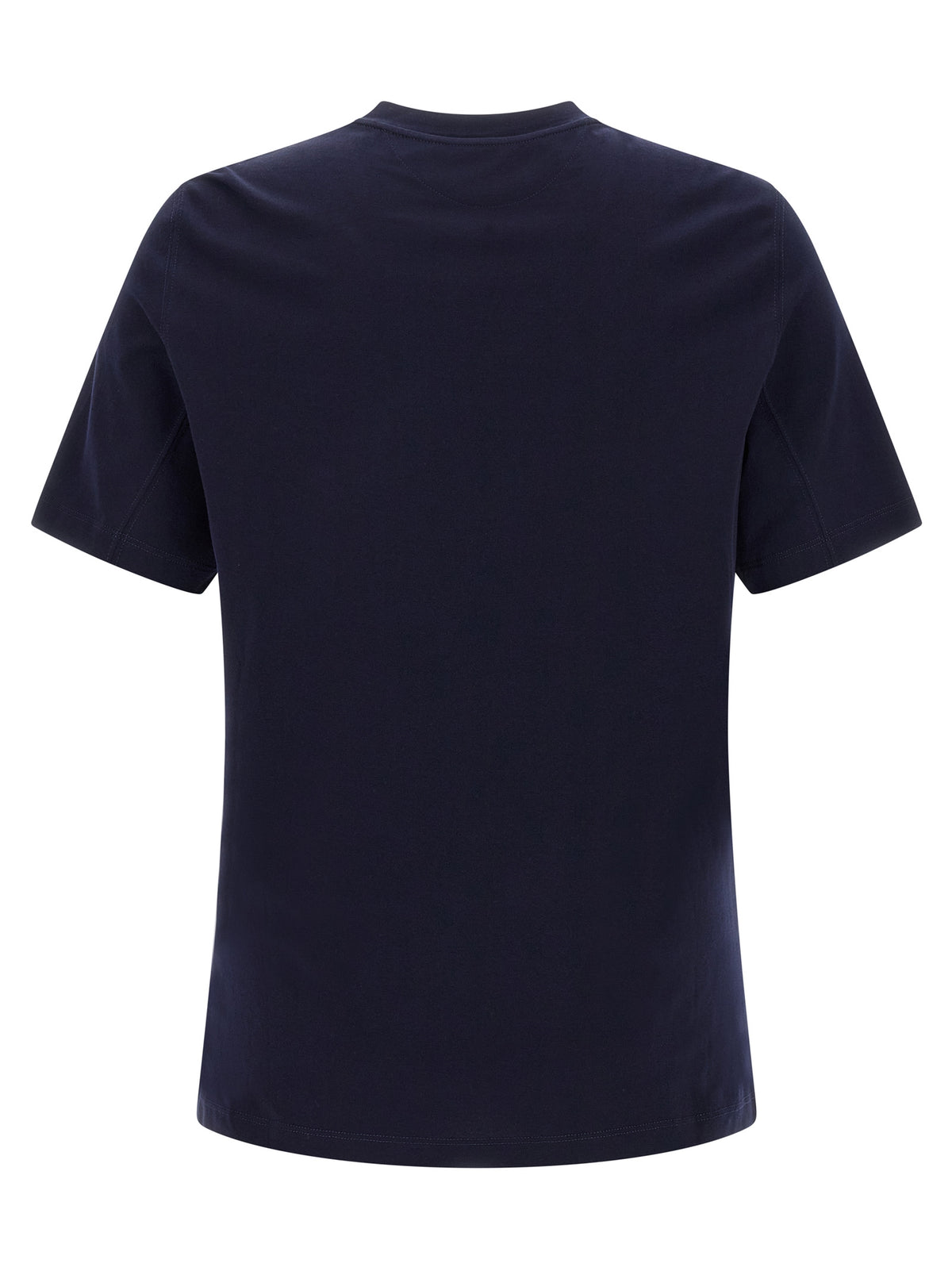 Brunello Cucinelli Blue Cotton T-Shirt for Men