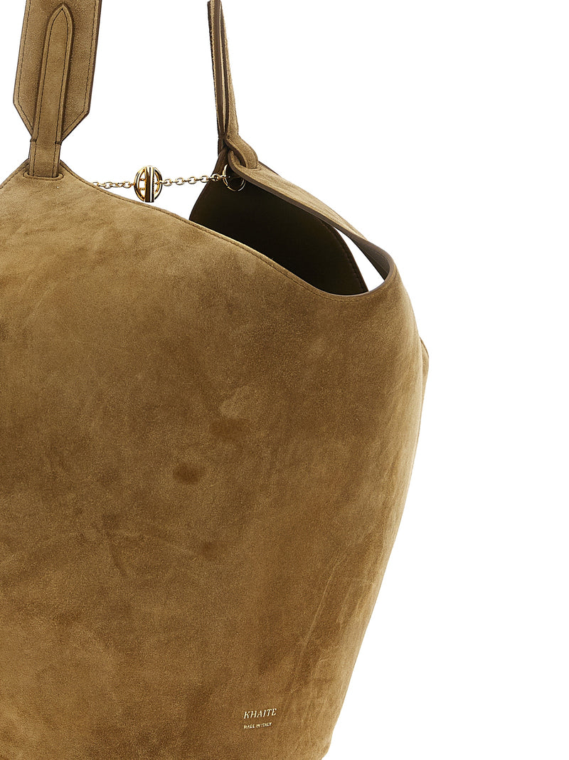 Sac cabas Khaite en veau marron
