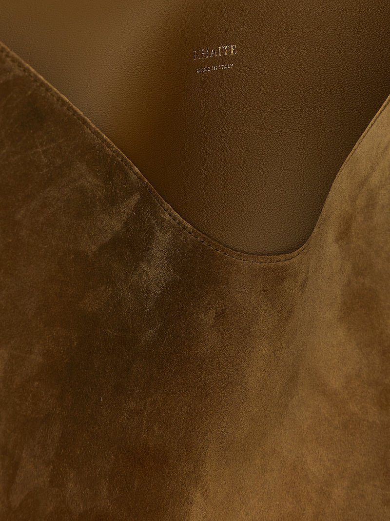 Sac cabas Khaite en veau marron