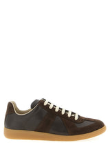 Baskets athlétiques Maison Margiela en cuir de veau marron