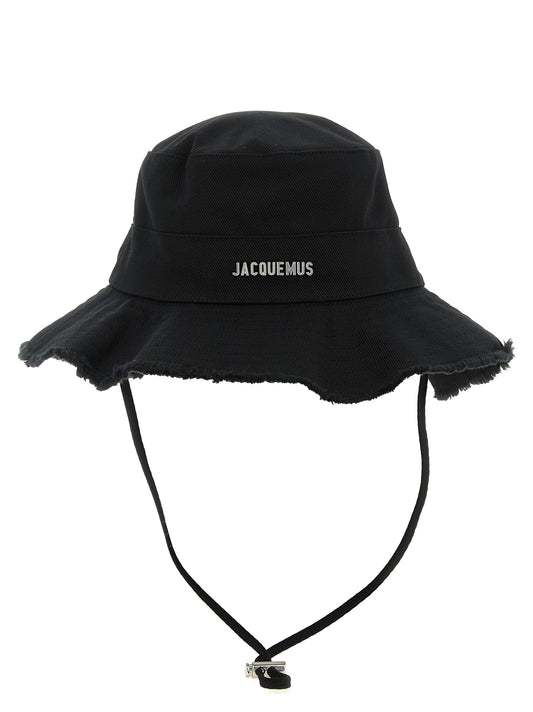 Jacquemus Le Bob Artichaut Black Cotton Bucket Hat