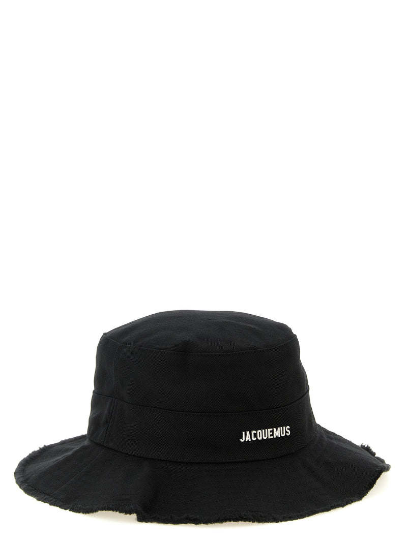 Jacquemus Le Bob Artichaut Black Cotton Bucket Hat