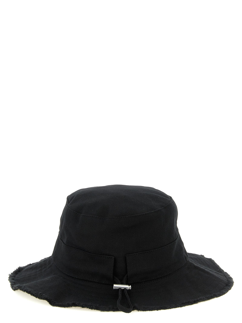 Jacquemus Le Bob Artichaut Black Cotton Bucket Hat