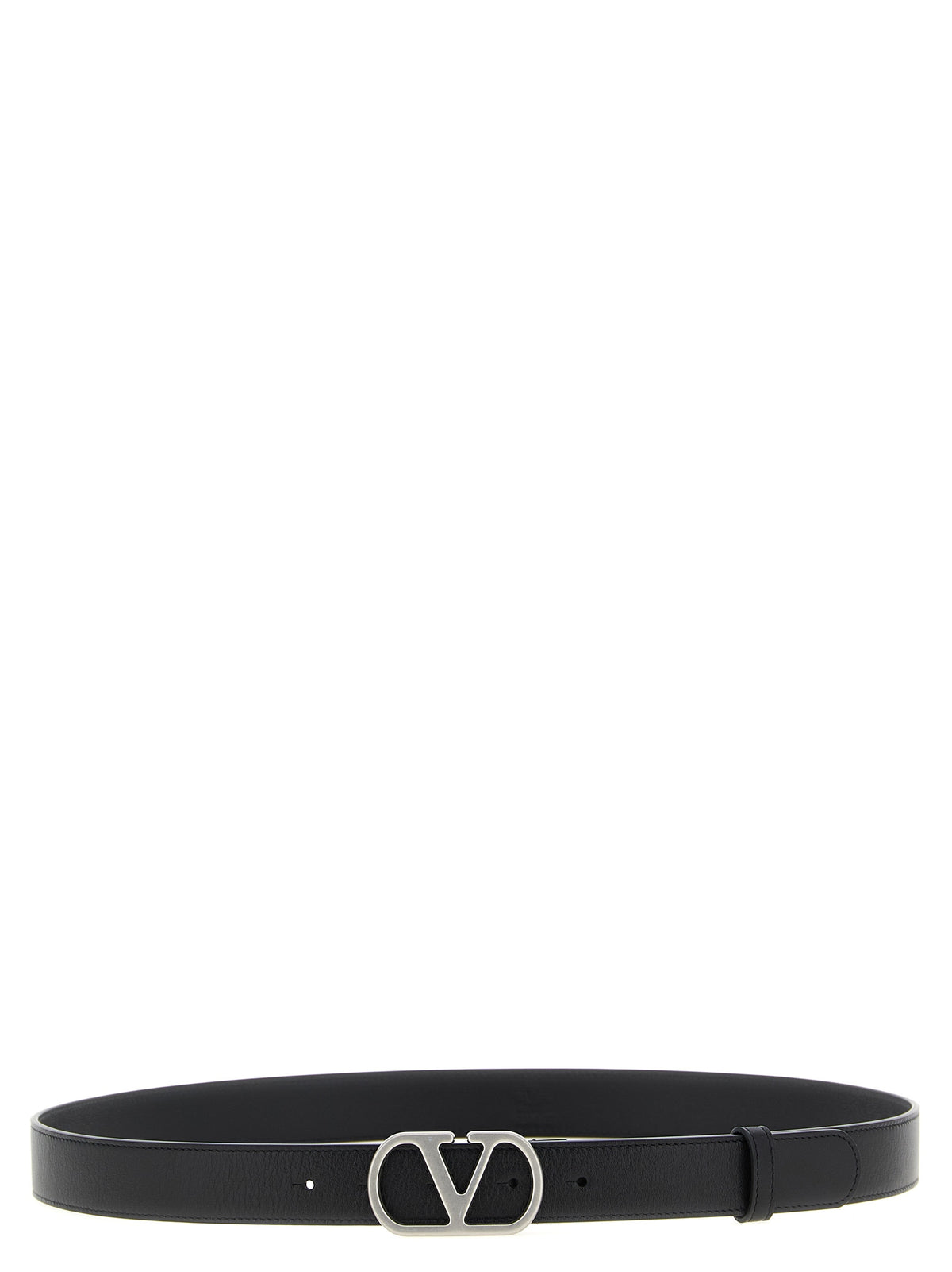 Ceinture classique en cuir de veau noir Valentino Garavani