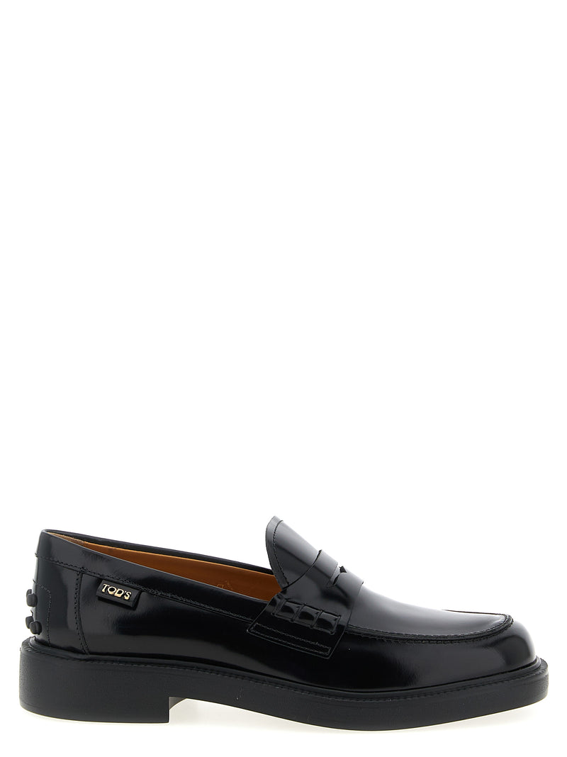 Mocassins Tod's en cuir de veau noir