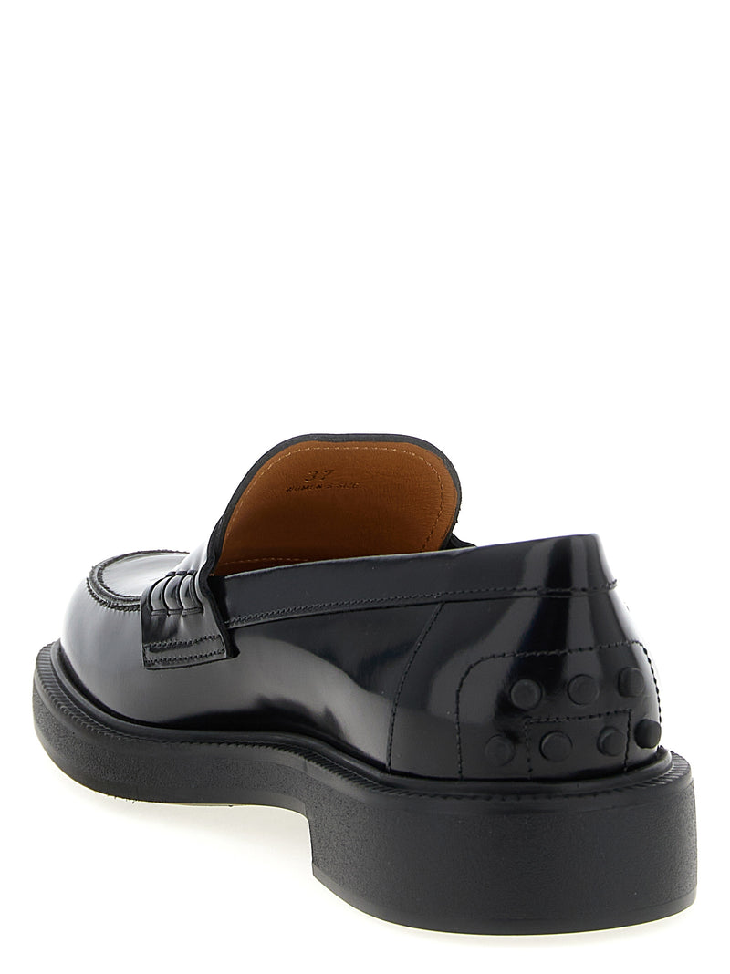 Mocassins Tod's en cuir de veau noir