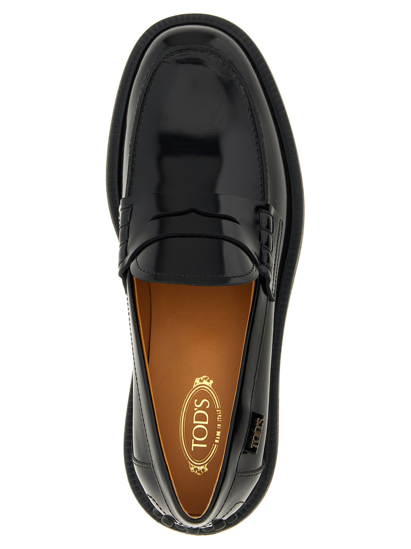 Mocassins Tod's en cuir de veau noir