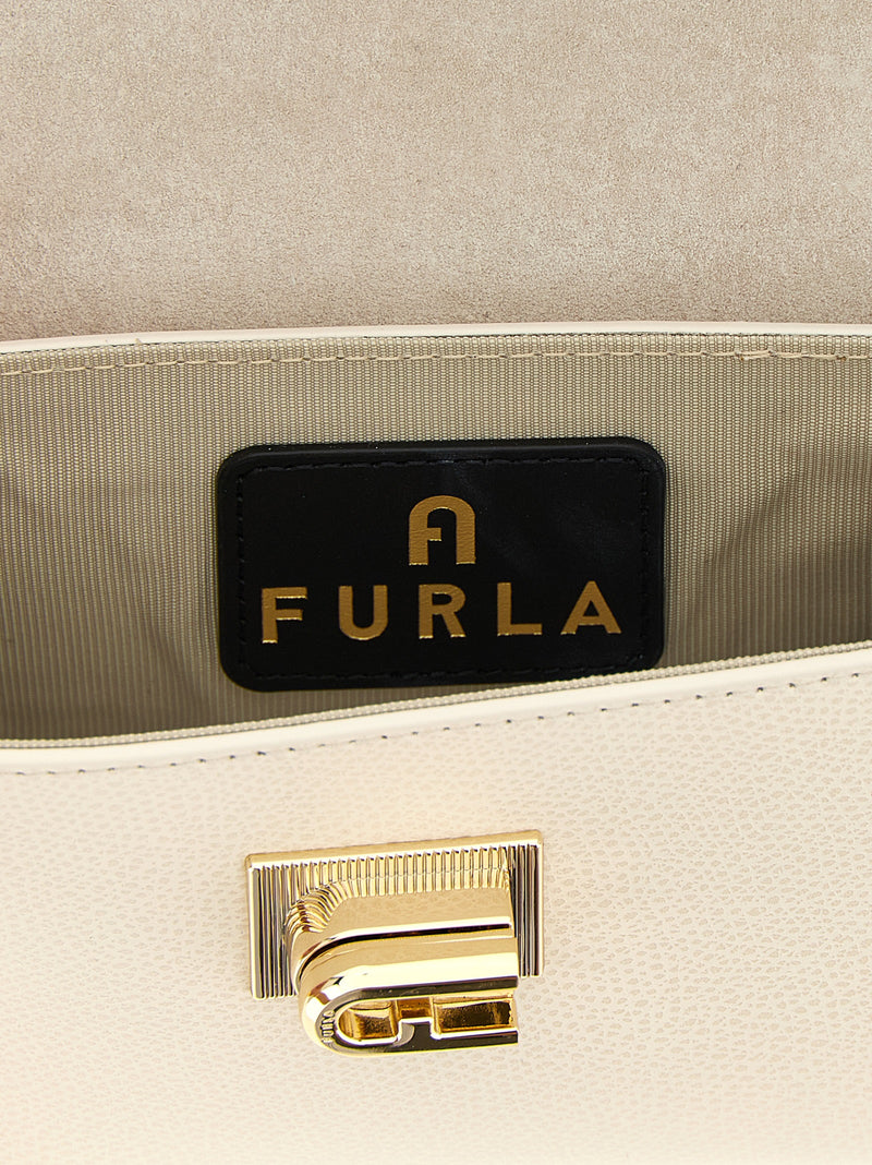 Sac bandoulière Furla en cuir blanc