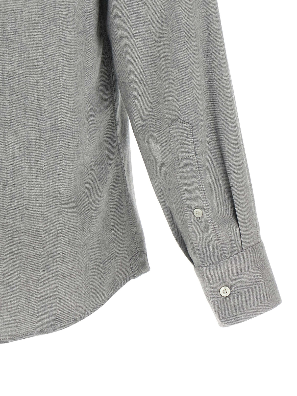 Chemisier Brunello Cucinelli en coton gris