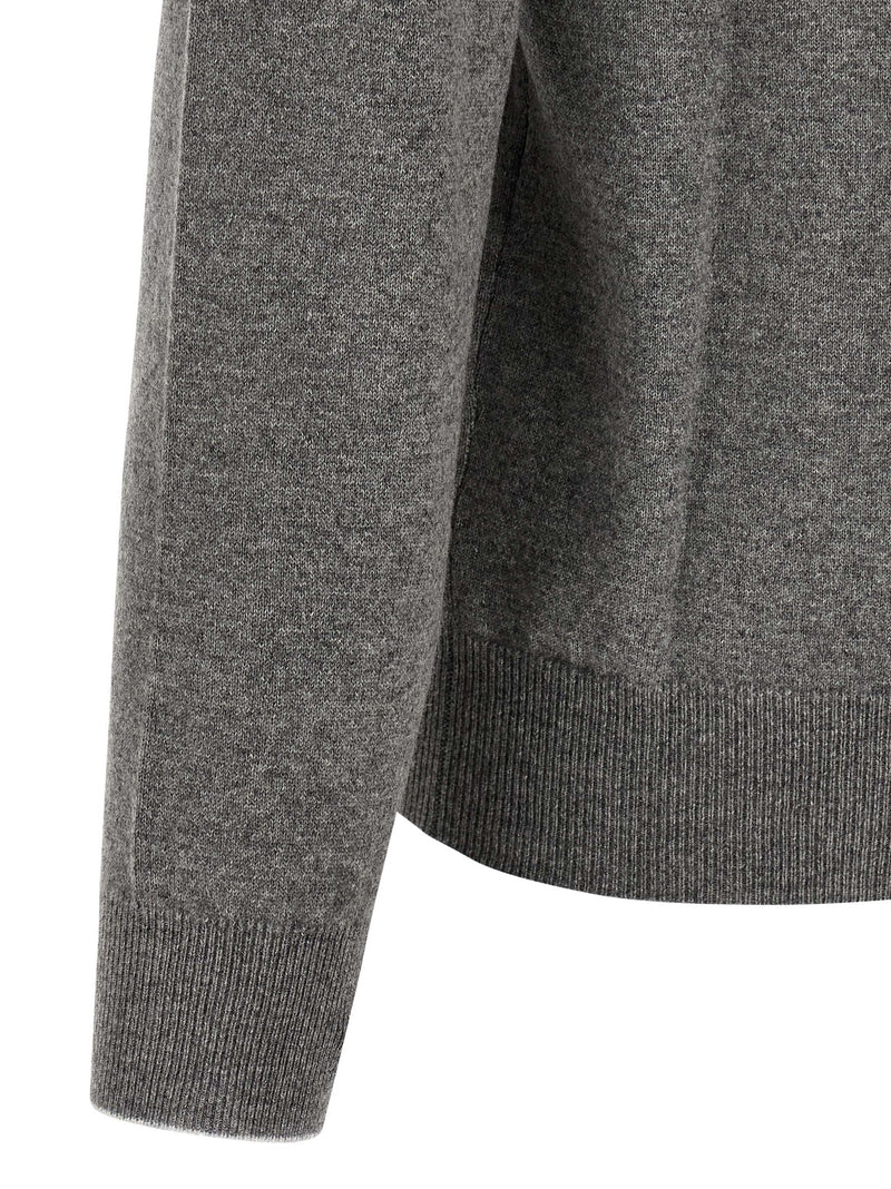 Brunello Cucinelli Cardigan Gris Cachemire