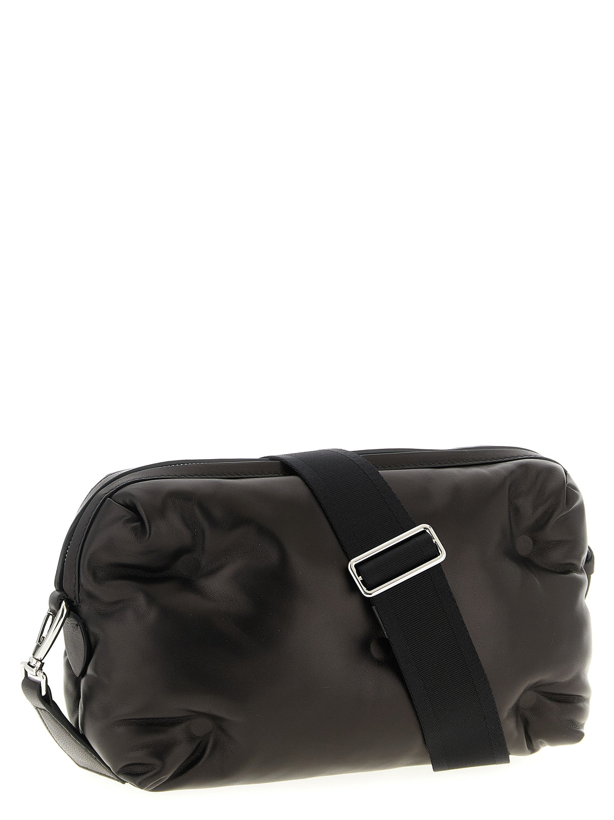 Sac bandoulière Maison Margiela noir en cuir d'agneau