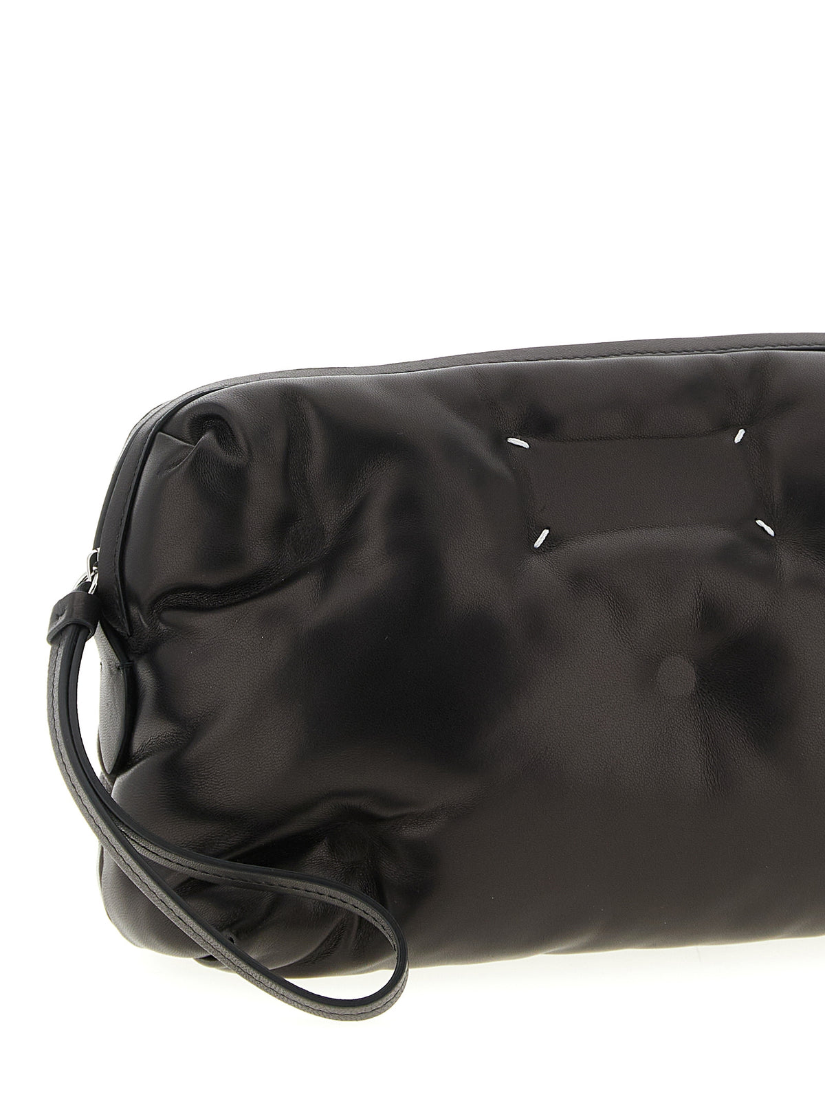 Sac bandoulière Maison Margiela noir en cuir d'agneau
