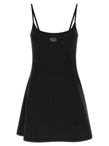 Robe Courte en Coton Noir Diesel
