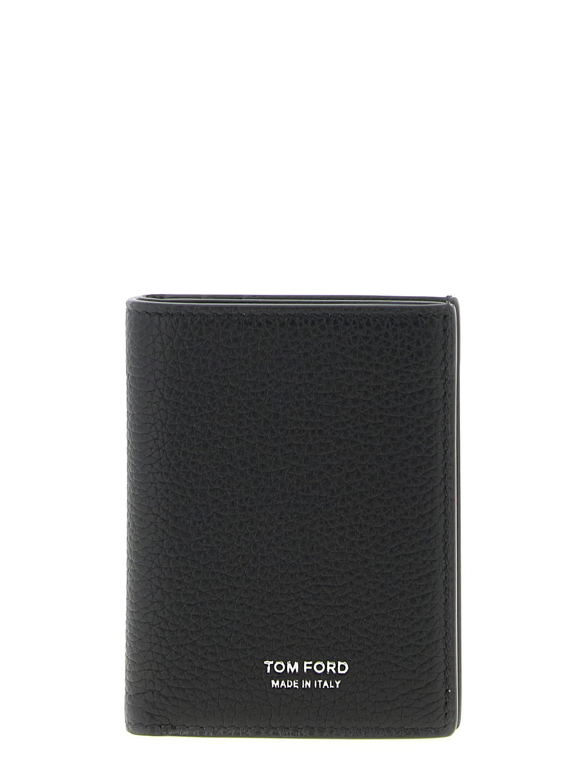 Porte-cartes Tom Ford en cuir de veau noir