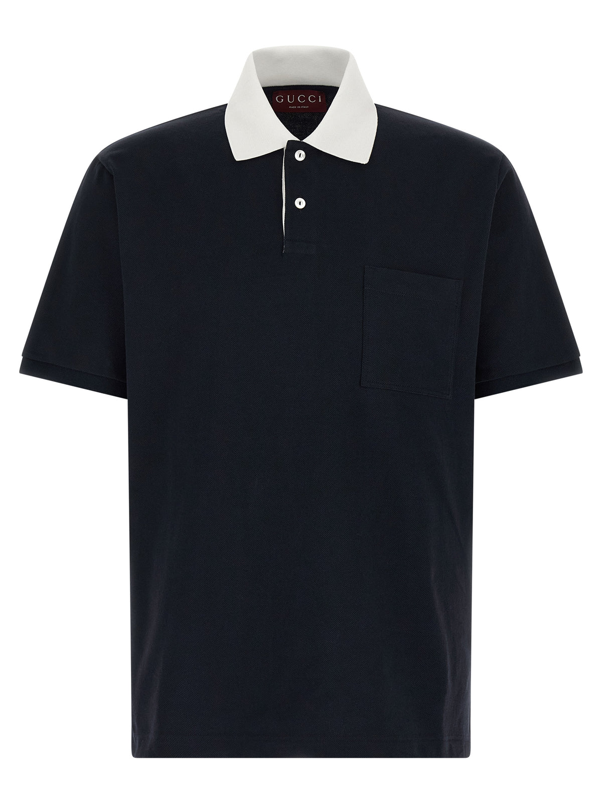 Polo Gucci en coton bleu