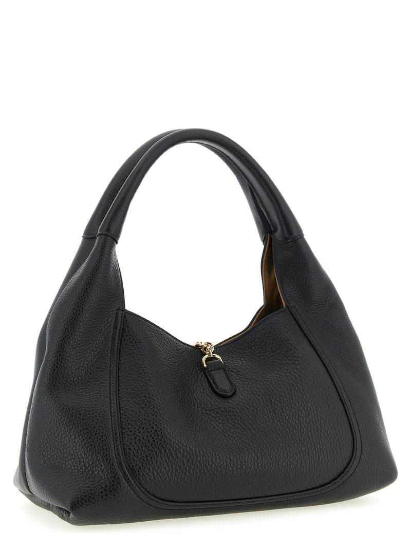 Gucci Black Calfskin Softbit Shoulder Bag