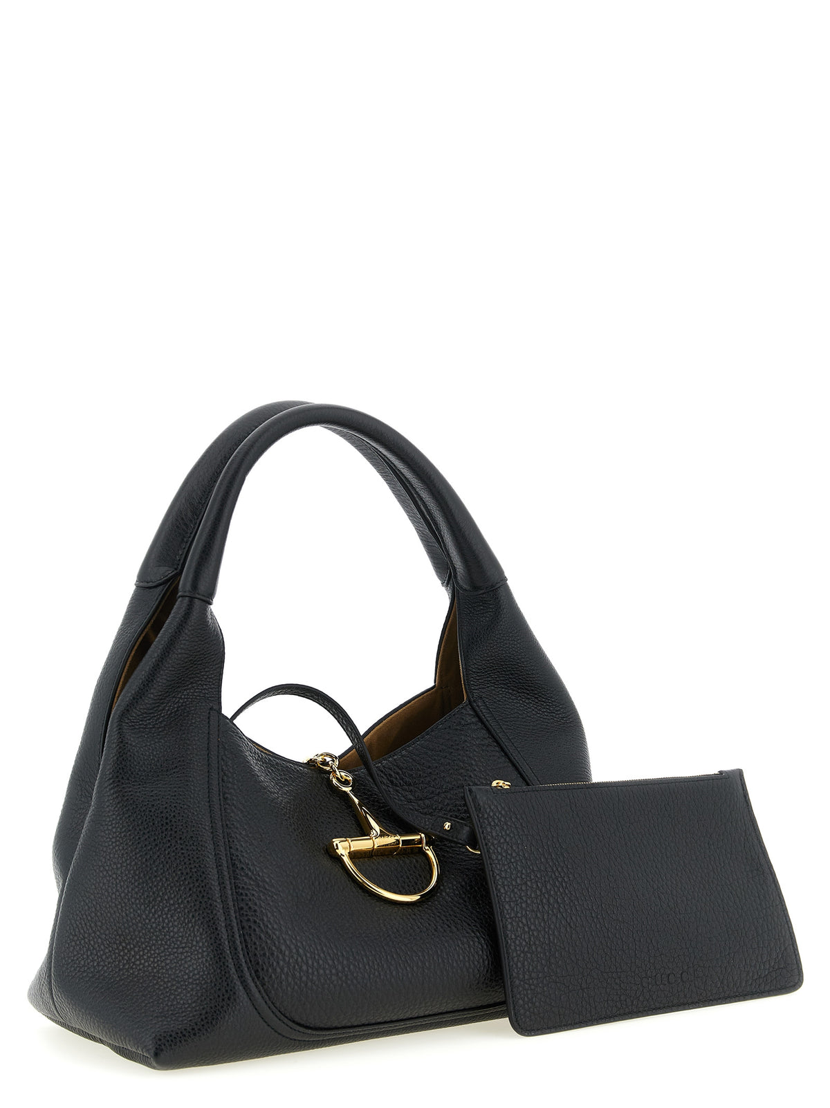 Gucci Black Calfskin Softbit Shoulder Bag