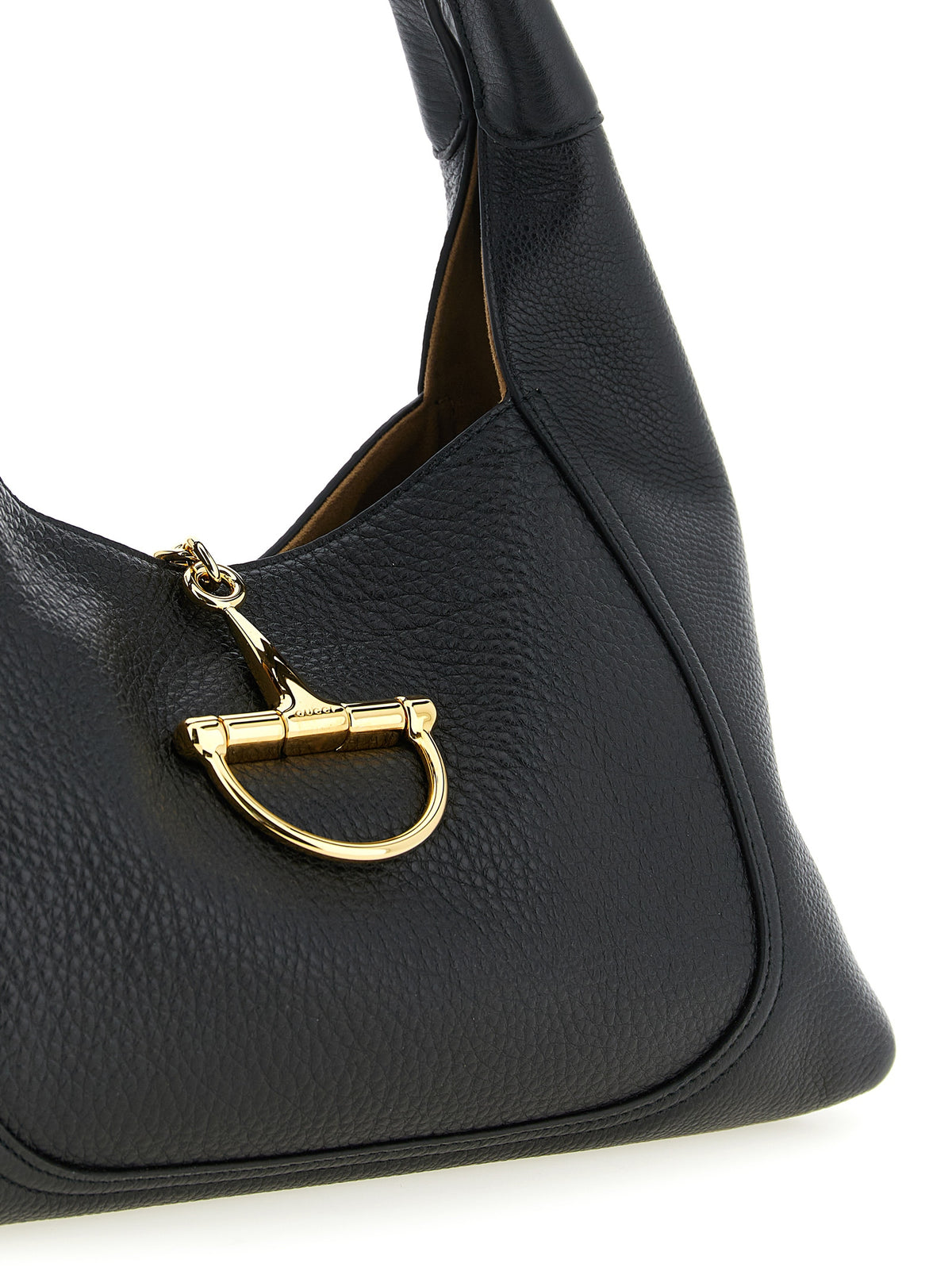 Gucci Black Calfskin Softbit Shoulder Bag