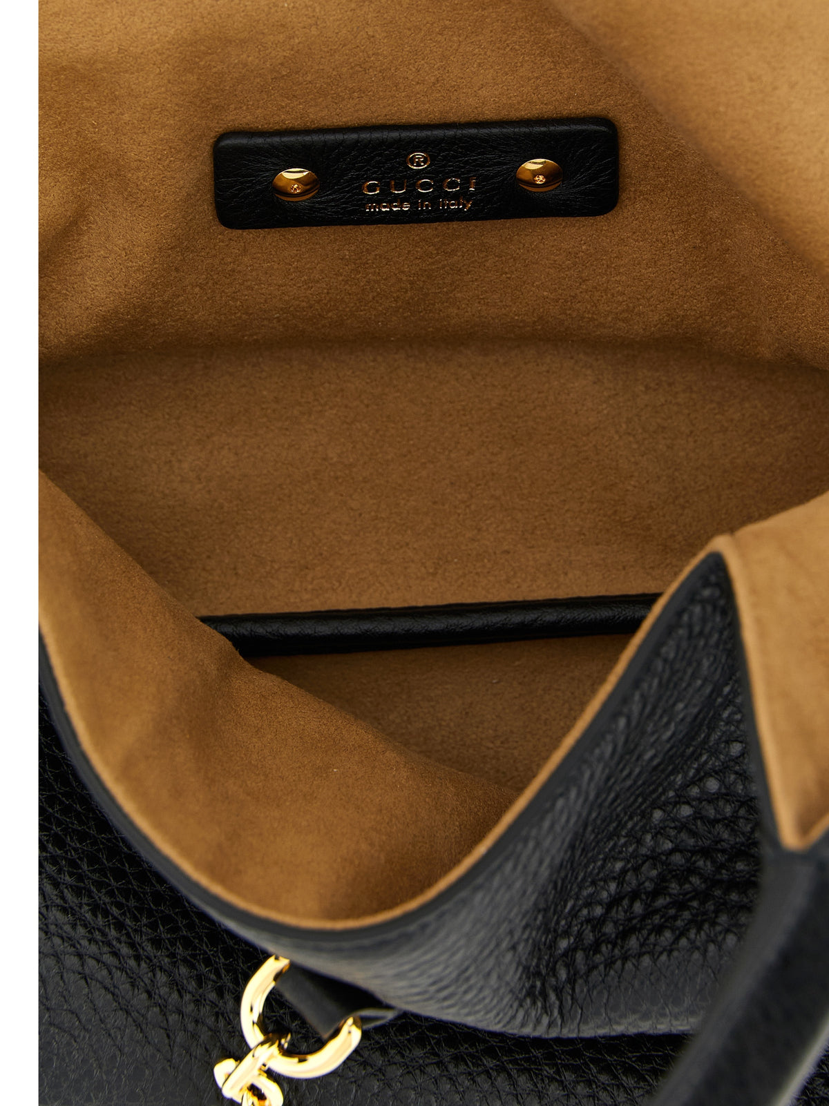 Gucci Black Calfskin Softbit Shoulder Bag