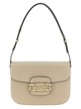 Sac à bandoulière Gucci en cuir de veau beige