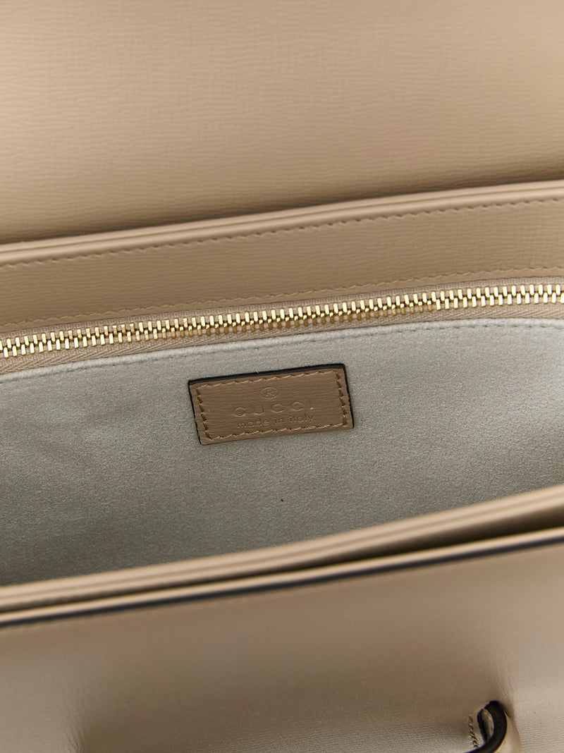 Gucci Beige Calfskin Shoulder Bag