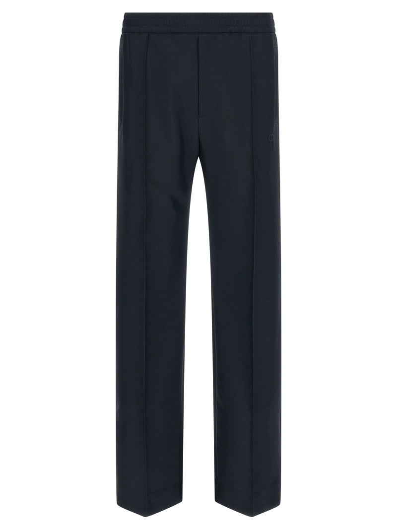 Gucci Blue Polyester Casual Pants