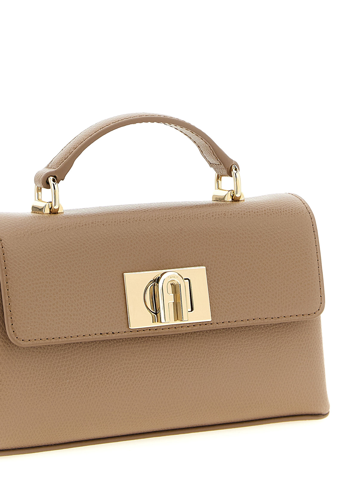Furla 1927 Beige Calfskin Crossbody Bag