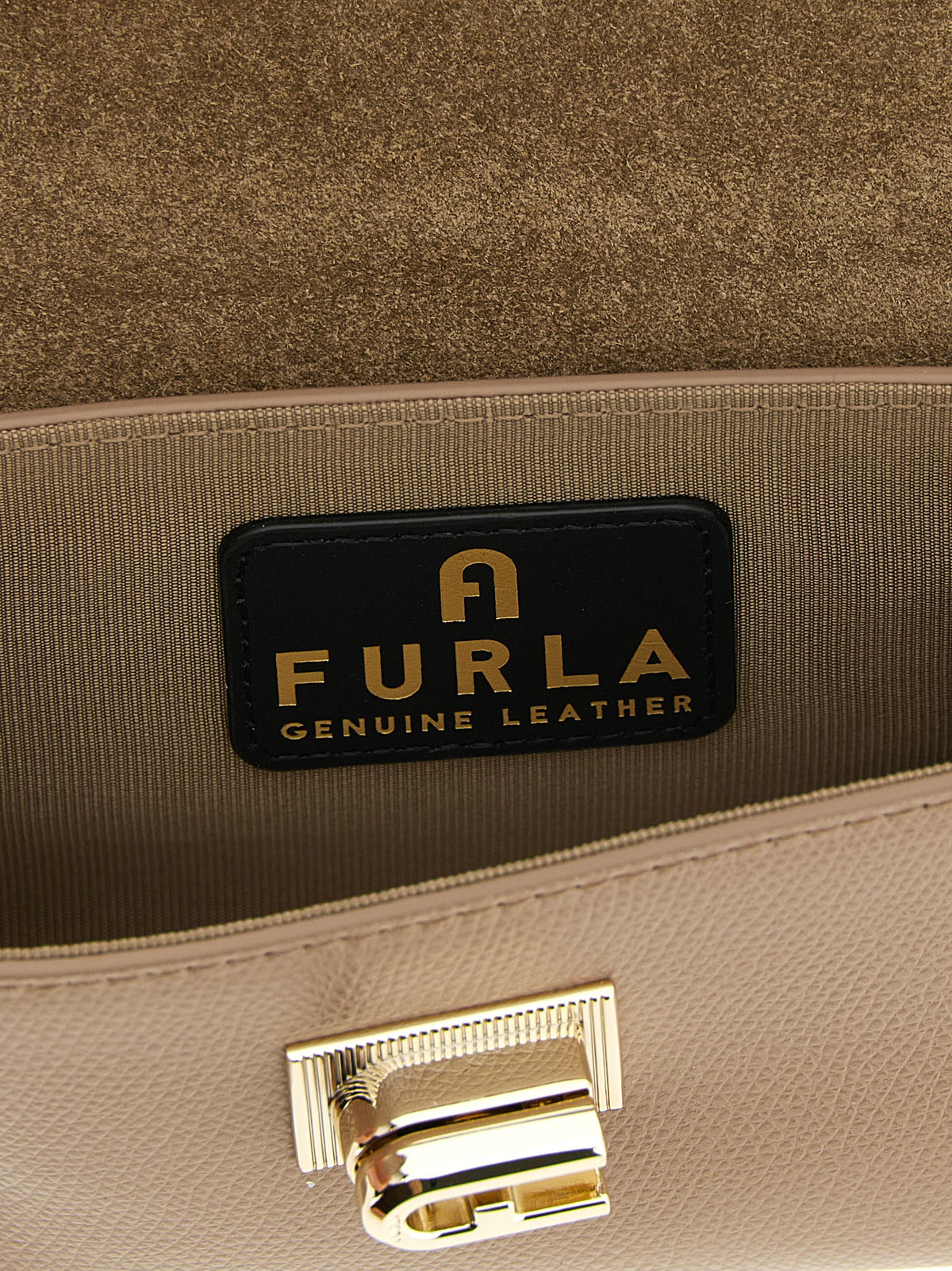 Furla 1927 Beige Calfskin Crossbody Bag