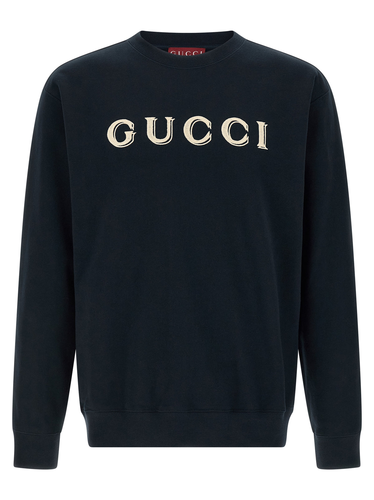 Sweat-shirt en coton bleu Gucci