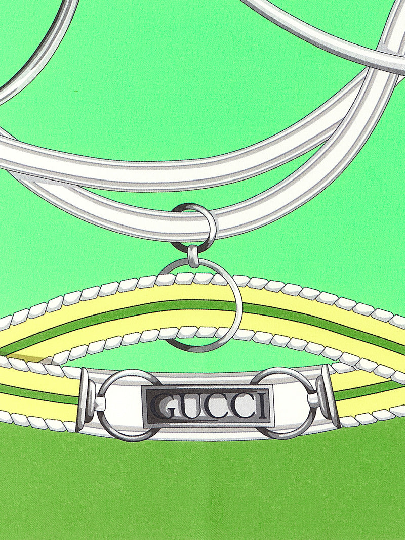 Écharpe en soie multicolore Gucci