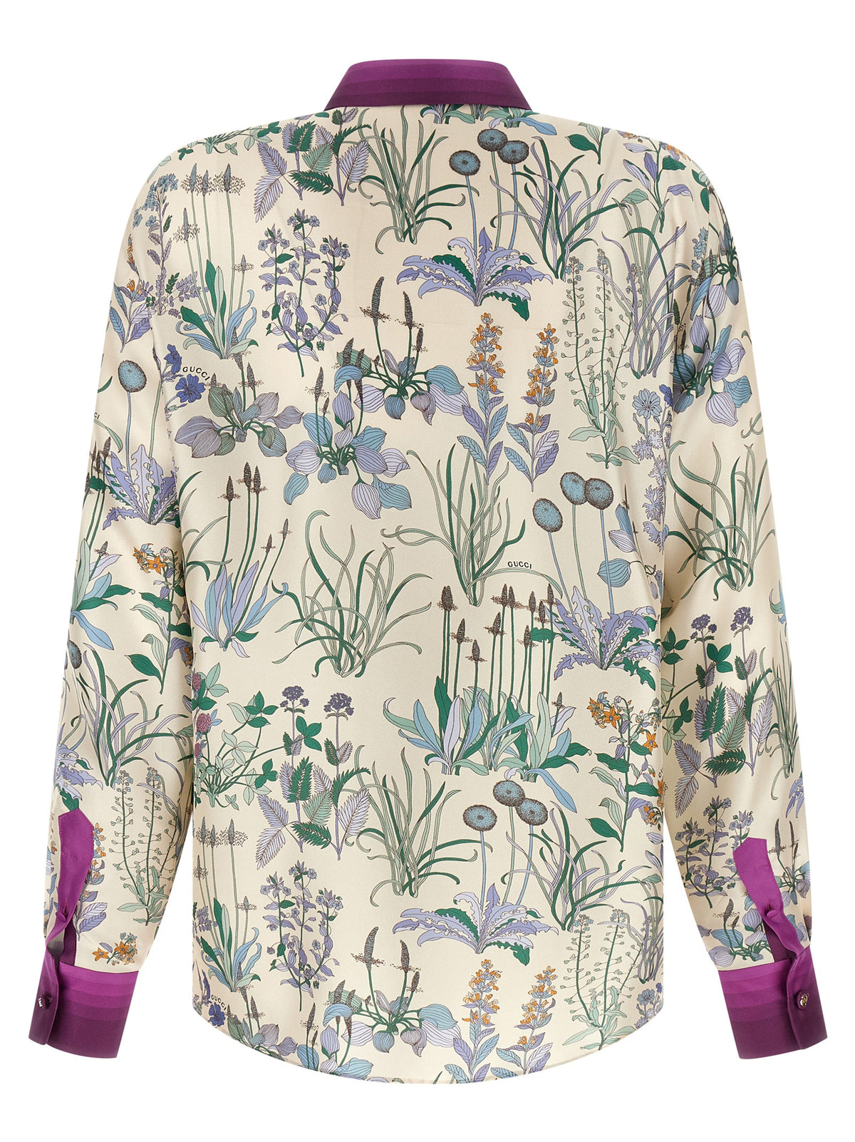 Chemisier en soie multicolore Gucci