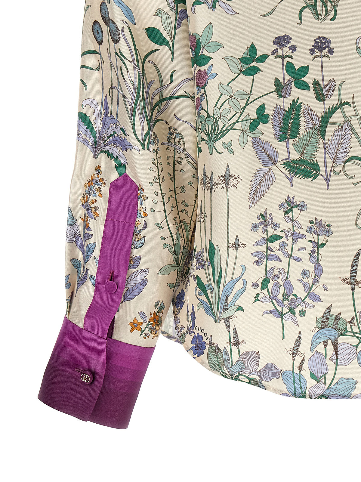 Chemisier en soie multicolore Gucci